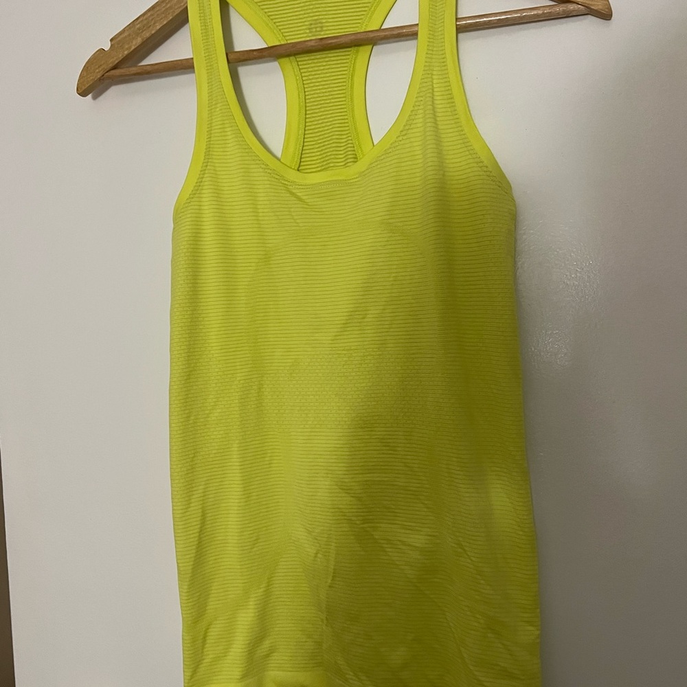 Lululemon Swiftly Tech Tank Electric Lemon 2 Gem
